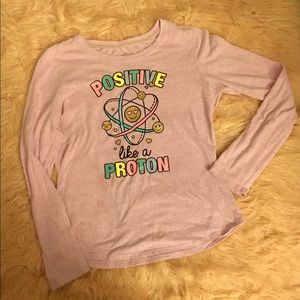 Girl’s Positive like a proton long sleeve shirt
